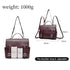 GELANNI – Shoulder Bag for Women & Girls, Premium PU Backpack & Handbag with Bottom Rivet, Comes with Adjustable & Detachable Strap, An Ideal Gift for Female - Wine